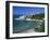 View over Beach to the Old Fortified City, Ulcinj, Haj-Nehaj, Montenegro, Europe-Stuart Black-Framed Photographic Print