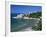 View over Beach to the Old Fortified City, Ulcinj, Haj-Nehaj, Montenegro, Europe-Stuart Black-Framed Photographic Print