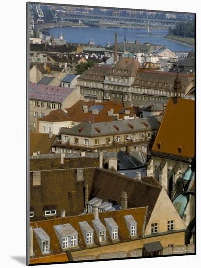 View Over Bratislava to the River Danube, Slovakia-Upperhall-Mounted Photographic Print