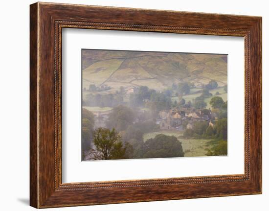 View over Burnsall, Yorkshire Dales National Park, Yorkshire, England, United Kingdom, Europe-Miles Ertman-Framed Photographic Print