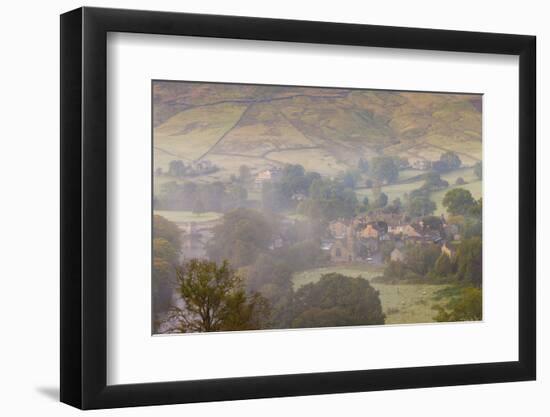 View over Burnsall, Yorkshire Dales National Park, Yorkshire, England, United Kingdom, Europe-Miles Ertman-Framed Photographic Print