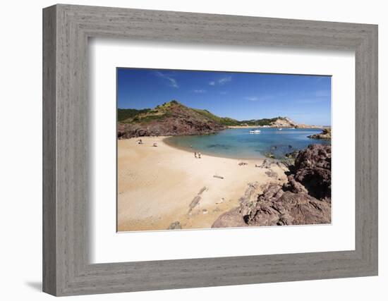 View over Cala Pregondo and Cala Pregonda-Stuart Black-Framed Photographic Print