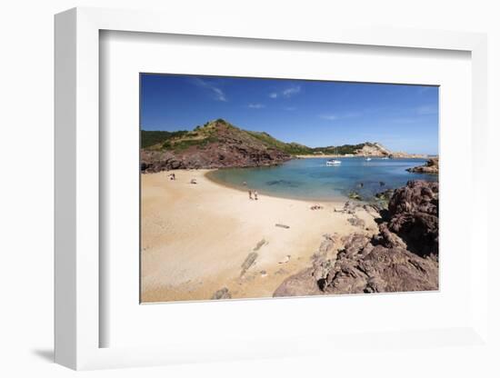 View over Cala Pregondo and Cala Pregonda-Stuart Black-Framed Photographic Print