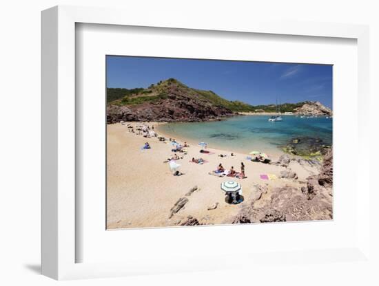 View over Cala Pregondo and Cala Pregonda-Stuart Black-Framed Photographic Print