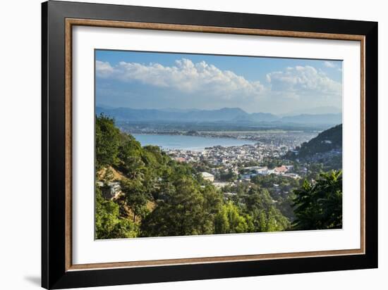 View over Cap Haitien, Haiti, Caribbean, Central America-Michael Runkel-Framed Photographic Print