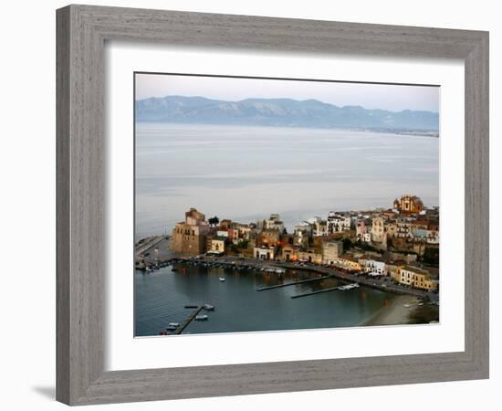 View over Castellammare Del Golfo, Sicily, Italy, Mediterranean, Europe-Levy Yadid-Framed Photographic Print