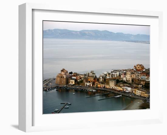 View over Castellammare Del Golfo, Sicily, Italy, Mediterranean, Europe-Levy Yadid-Framed Photographic Print