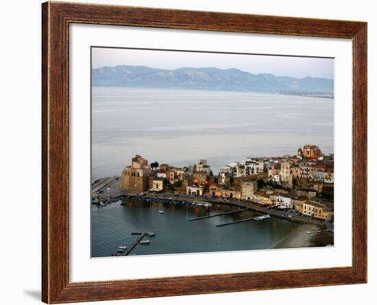 View over Castellammare Del Golfo, Sicily, Italy, Mediterranean, Europe-Levy Yadid-Framed Photographic Print