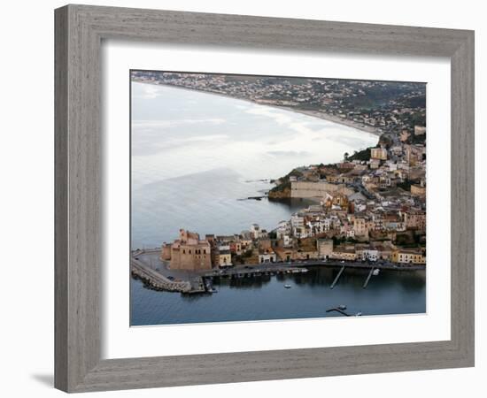 View over Castellammare Del Golfo, Sicily, Italy, Mediterranean, Europe-Levy Yadid-Framed Photographic Print