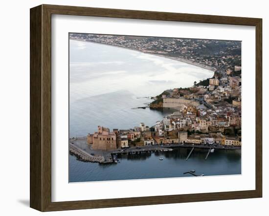 View over Castellammare Del Golfo, Sicily, Italy, Mediterranean, Europe-Levy Yadid-Framed Photographic Print