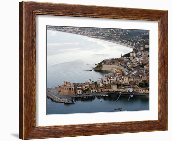 View over Castellammare Del Golfo, Sicily, Italy, Mediterranean, Europe-Levy Yadid-Framed Photographic Print