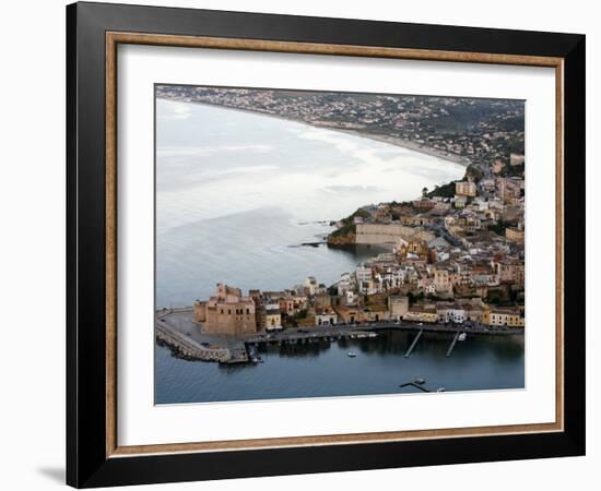 View over Castellammare Del Golfo, Sicily, Italy, Mediterranean, Europe-Levy Yadid-Framed Photographic Print