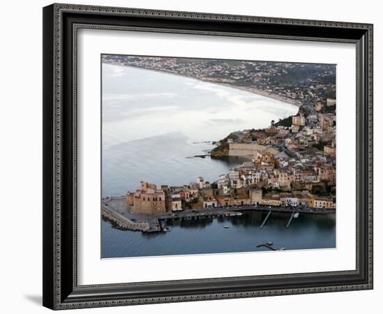 View over Castellammare Del Golfo, Sicily, Italy, Mediterranean, Europe-Levy Yadid-Framed Photographic Print