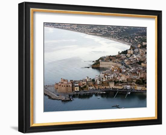 View over Castellammare Del Golfo, Sicily, Italy, Mediterranean, Europe-Levy Yadid-Framed Photographic Print