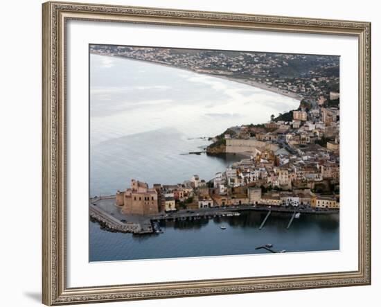 View over Castellammare Del Golfo, Sicily, Italy, Mediterranean, Europe-Levy Yadid-Framed Photographic Print