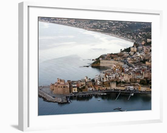 View over Castellammare Del Golfo, Sicily, Italy, Mediterranean, Europe-Levy Yadid-Framed Photographic Print