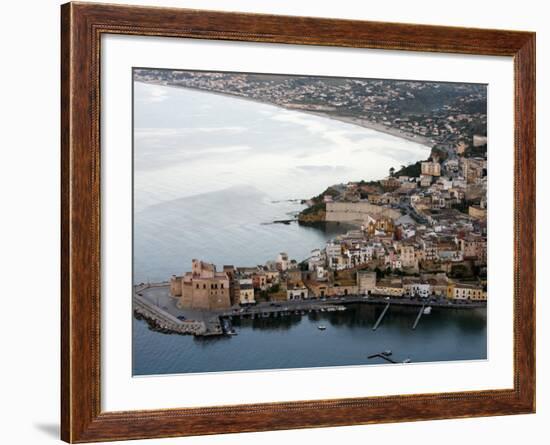 View over Castellammare Del Golfo, Sicily, Italy, Mediterranean, Europe-Levy Yadid-Framed Photographic Print