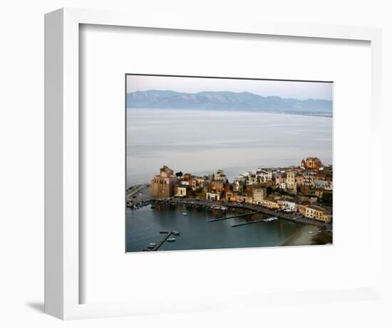 View over Castellammare Del Golfo, Sicily, Italy, Mediterranean, Europe-Levy Yadid-Framed Photographic Print