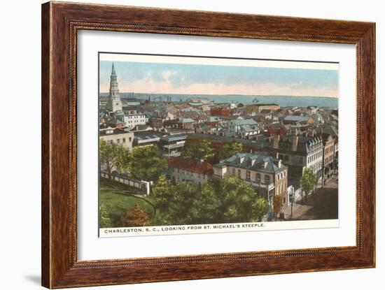 View over Charleston, South Carolina-null-Framed Art Print