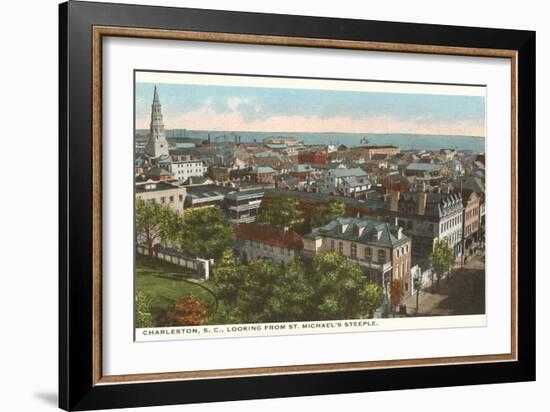 View over Charleston, South Carolina-null-Framed Art Print