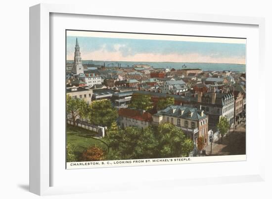 View over Charleston, South Carolina-null-Framed Art Print