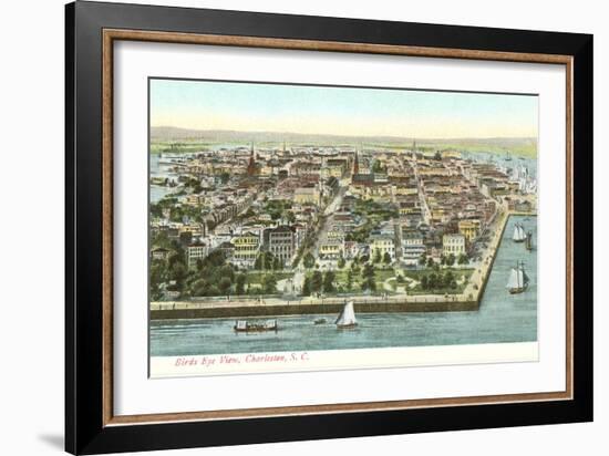 View over Charleston, South Carolina-null-Framed Art Print