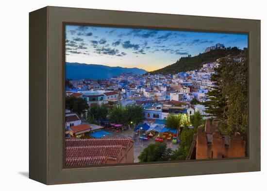 View over Chefchaouen, Morocco, North Africa-Neil Farrin-Framed Premier Image Canvas