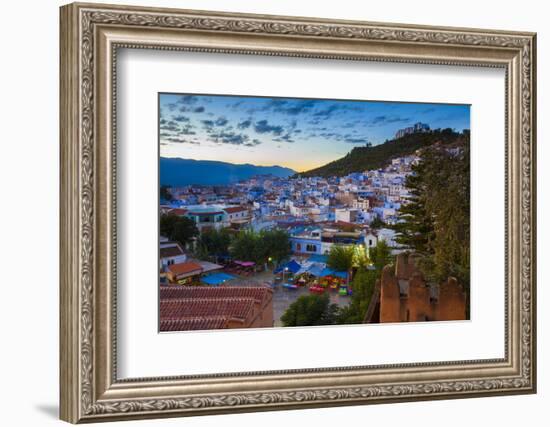 View over Chefchaouen, Morocco, North Africa-Neil Farrin-Framed Photographic Print