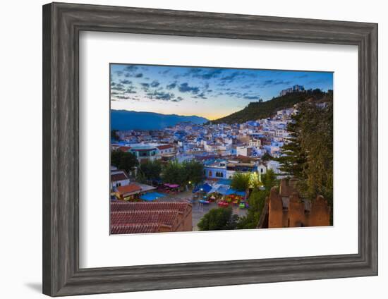 View over Chefchaouen, Morocco, North Africa-Neil Farrin-Framed Photographic Print