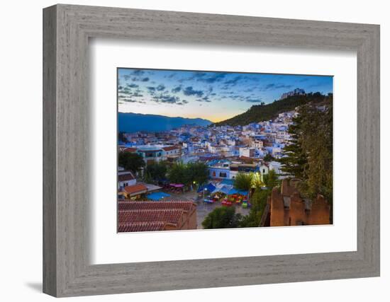 View over Chefchaouen, Morocco, North Africa-Neil Farrin-Framed Photographic Print