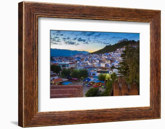 View over Chefchaouen, Morocco, North Africa-Neil Farrin-Framed Photographic Print