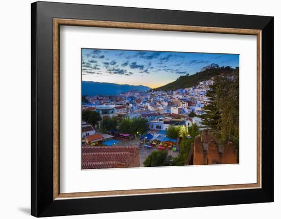 View over Chefchaouen, Morocco, North Africa-Neil Farrin-Framed Photographic Print