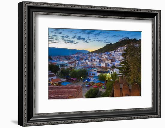 View over Chefchaouen, Morocco, North Africa-Neil Farrin-Framed Photographic Print