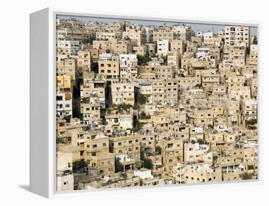 View over City, Amman, Jordan, Middle East-Tondini Nico-Framed Premier Image Canvas