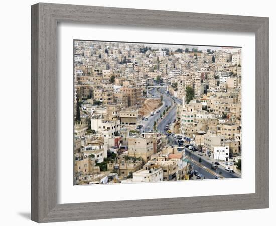 View over City, Amman, Jordan, Middle East-Tondini Nico-Framed Photographic Print