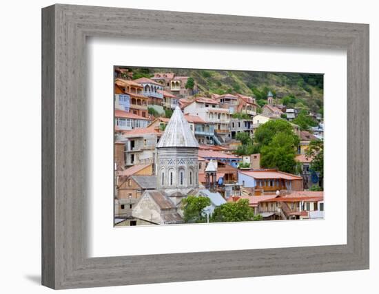 View over City with Church Towers, Tbilisi, Georgia-Michael Runkel-Framed Photographic Print