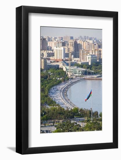 View over Coast of Baku, Baku Bay, Azerbaijan-Michael Runkel-Framed Photographic Print