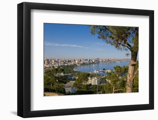 View over Coast of Baku, Baku Bay, Azerbaijan-Michael Runkel-Framed Photographic Print