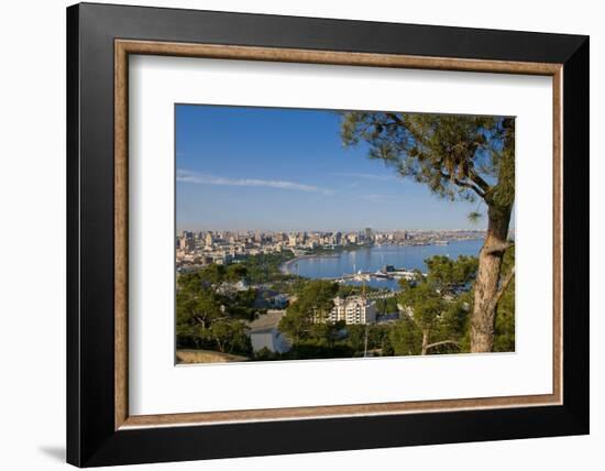 View over Coast of Baku, Baku Bay, Azerbaijan-Michael Runkel-Framed Photographic Print