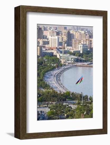 View over Coast of Baku, Baku Bay, Azerbaijan-Michael Runkel-Framed Photographic Print