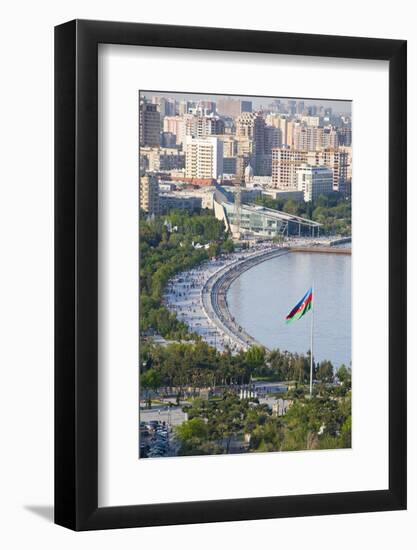 View over Coast of Baku, Baku Bay, Azerbaijan-Michael Runkel-Framed Photographic Print