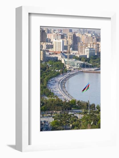 View over Coast of Baku, Baku Bay, Azerbaijan-Michael Runkel-Framed Photographic Print