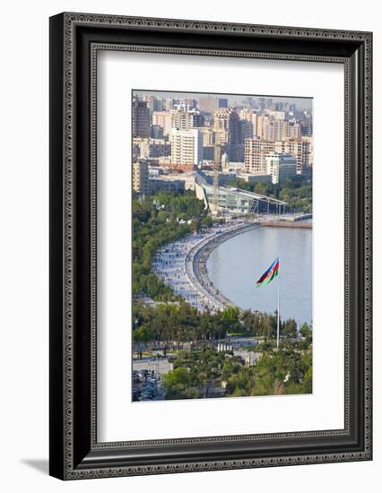 View over Coast of Baku, Baku Bay, Azerbaijan-Michael Runkel-Framed Photographic Print