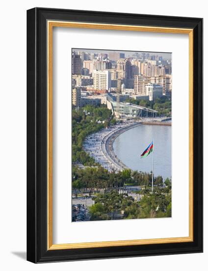 View over Coast of Baku, Baku Bay, Azerbaijan-Michael Runkel-Framed Photographic Print