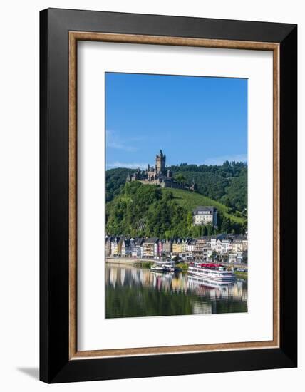 View over Cochem with Cochem Castle in the Background-Michael Runkel-Framed Photographic Print