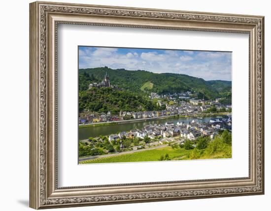 View over Cochem with its Castle, Moselle Valley, Rhineland-Palatinate, Germany, Europe-Michael Runkel-Framed Photographic Print