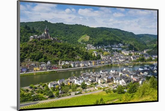 View over Cochem with its Castle, Moselle Valley, Rhineland-Palatinate, Germany, Europe-Michael Runkel-Mounted Photographic Print