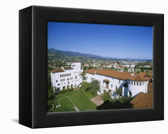 View Over Courthouse Towards the Ocean, Santa Barbara, California, USA-Adrian Neville-Framed Premier Image Canvas