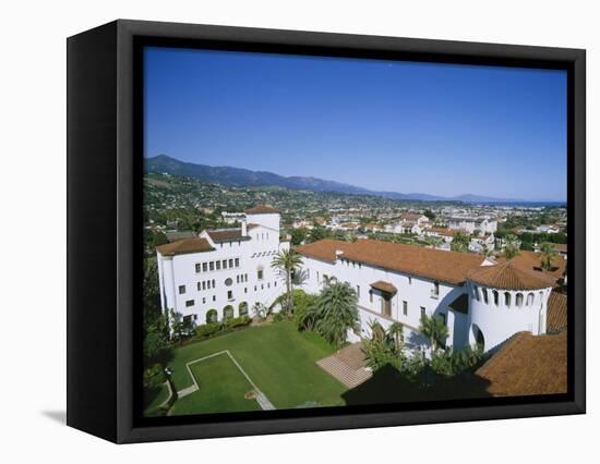 View Over Courthouse Towards the Ocean, Santa Barbara, California, USA-Adrian Neville-Framed Premier Image Canvas