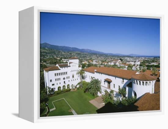 View Over Courthouse Towards the Ocean, Santa Barbara, California, USA-Adrian Neville-Framed Premier Image Canvas